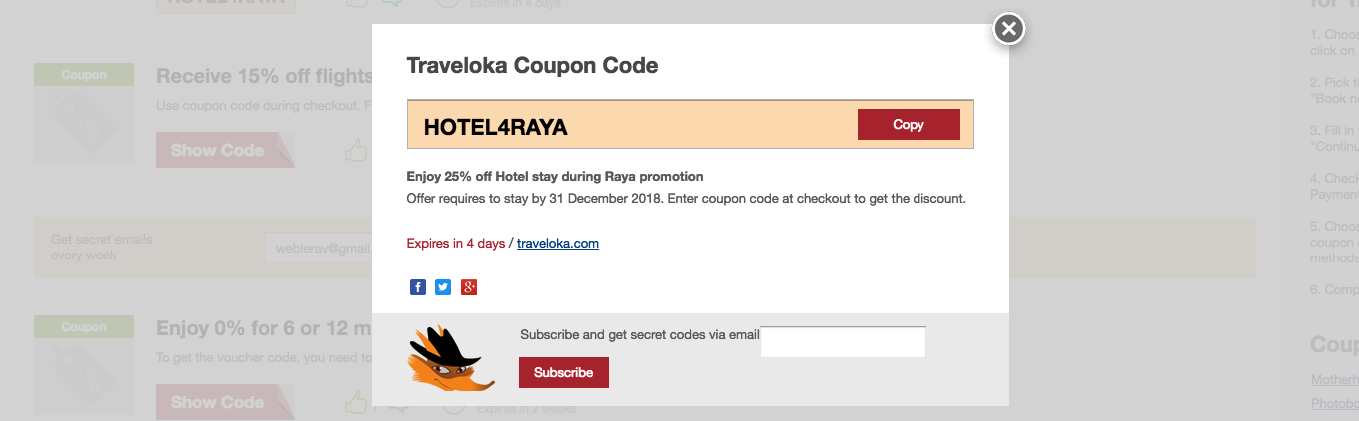 traveloka coupon code april 2019